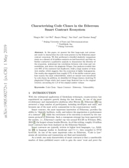 Characterizing Code Clones in the Ethereum Smart Contract Ecosystem
