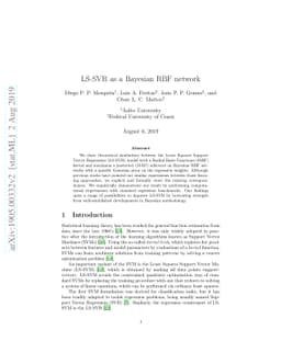 LS-SVR as a Bayesian RBF network