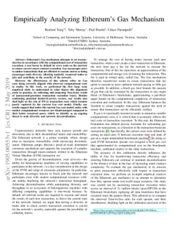 Empirically Analyzing Ethereum's Gas Mechanism