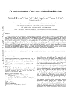 On the smoothness of nonlinear system identification