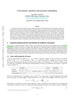 Convolution, attention and structure embedding