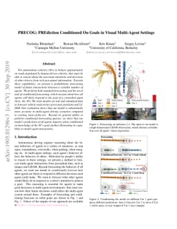 PRECOG: PREdiction Conditioned On Goals in Visual Multi-Agent Settings