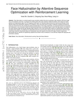 Face Hallucination by Attentive Sequence Optimization with Reinforcement
  Learning
