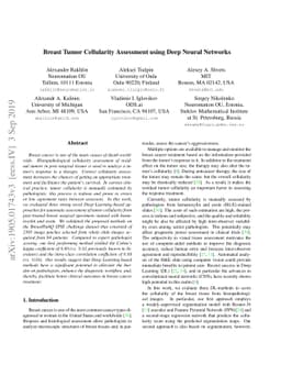 Breast Tumor Cellularity Assessment using Deep Neural Networks