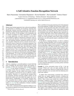 A Self-Attentive Emotion Recognition Network