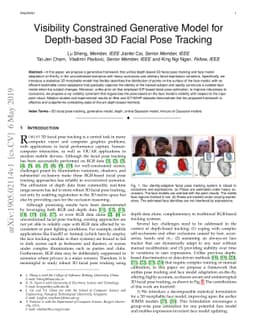 Visibility Constrained Generative Model for Depth-based 3D Facial Pose
  Tracking