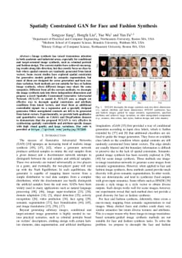 Spatially Constrained GAN for Face and Fashion Synthesis