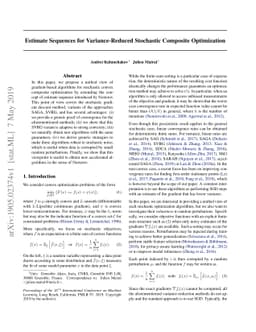 Estimate Sequences for Variance-Reduced Stochastic Composite
  Optimization