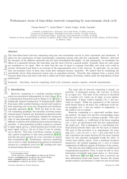 Performance boost of time-delay reservoir computing by non-resonant
  clock cycle