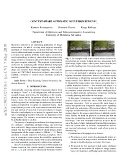 Context-Aware Automatic Occlusion Removal