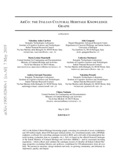 ArCo: the Italian Cultural Heritage Knowledge Graph