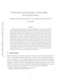Non-Reversible Parallel Tempering: a Scalable Highly Parallel MCMC
  Scheme
