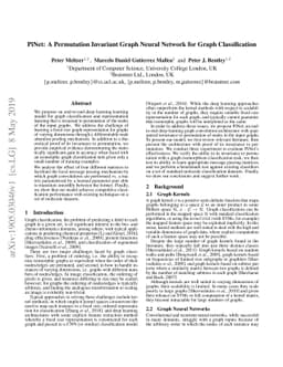 PiNet: A Permutation Invariant Graph Neural Network for Graph
  Classification