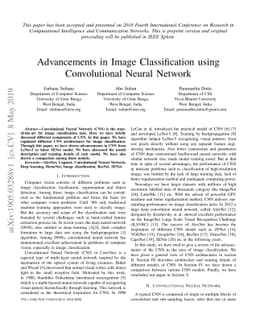 Advancements in Image Classification using Convolutional Neural Network