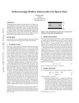 Embarrassingly Shallow Autoencoders for Sparse Data