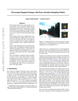 Processing Megapixel Images with Deep Attention-Sampling Models