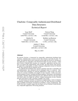 Charlotte: Composable Authenticated Distributed Data Structures,
  Technical Report
