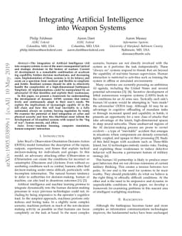 Integrating Artificial Intelligence into Weapon Systems