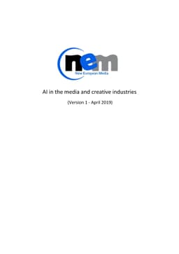 AI in the media and creative industries