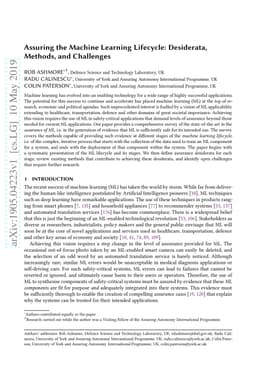 Assuring the Machine Learning Lifecycle: Desiderata, Methods, and
  Challenges