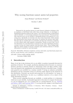Why scoring functions cannot assess tail properties