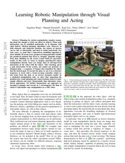 Learning Robotic Manipulation through Visual Planning and Acting