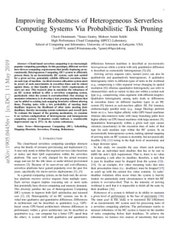 Improving Robustness of Heterogeneous Serverless Computing Systems Via
  Probabilistic Task Pruning
