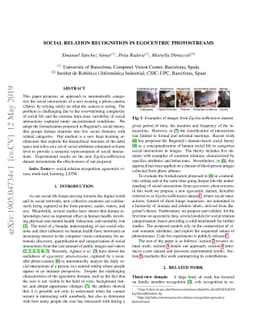 Social Relation Recognition in Egocentric Photostreams