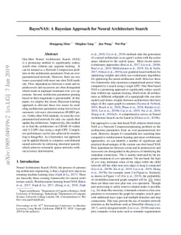 BayesNAS: A Bayesian Approach for Neural Architecture Search