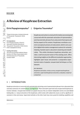 A Review of Keyphrase Extraction