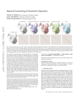 Spectral Coarsening of Geometric Operators