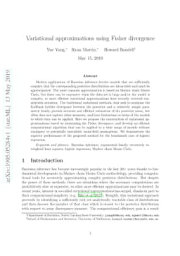 Variational approximations using Fisher divergence