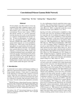 Convolutional Poisson Gamma Belief Network