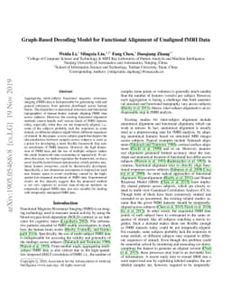 Graph-Based Decoding Model for Functional Alignment of Unaligned fMRI
  Data