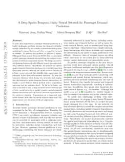 A Deep Spatio-Temporal Fuzzy Neural Network for Passenger Demand
  Prediction