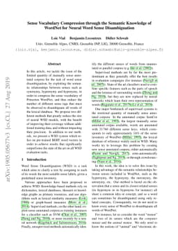 Sense Vocabulary Compression through the Semantic Knowledge of WordNet
  for Neural Word Sense Disambiguation