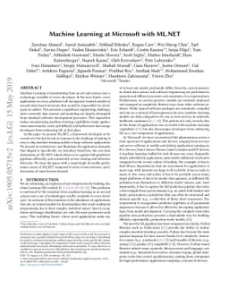 Machine Learning at Microsoft with ML .NET