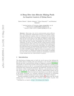 A Deep Dive into Bitcoin Mining Pools: An Empirical Analysis of Mining
  Shares