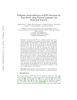 TSXplain: Demystification of DNN Decisions for Time-Series using Natural
  Language and Statistical Features