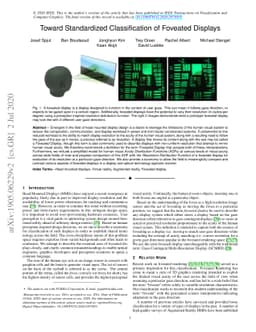 Toward Standardized Classification of Foveated Displays
