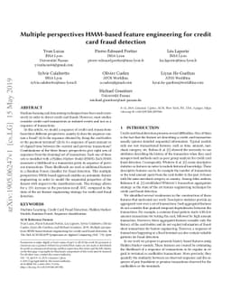 Multiple perspectives HMM-based feature engineering for credit card
  fraud detection