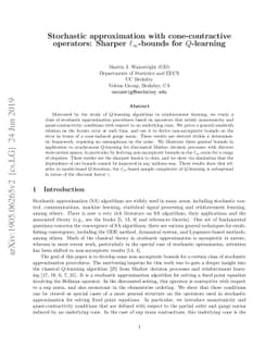 Stochastic approximation with cone-contractive operators: Sharp
  $\ell_\infty$-bounds for $Q$-learning