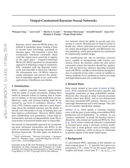 Output-Constrained Bayesian Neural Networks
