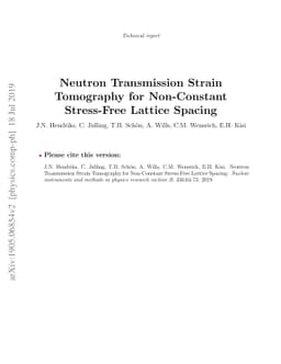 Neutron Transmission Strain Tomography for Non-Constant Stress-Free
  Lattice Spacing