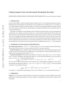 Fooling Computer Vision into Inferring the Wrong Body Mass Index