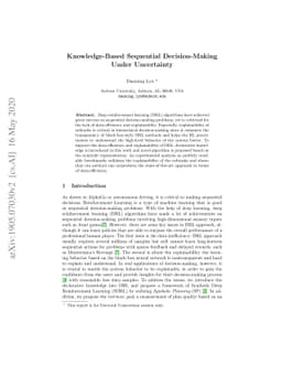 Knowledge-Based Sequential Decision-Making Under Uncertainty
