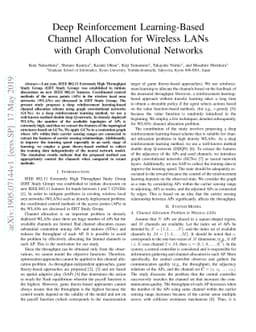 Deep Reinforcement Learning-Based Channel Allocation for Wireless LANs
  with Graph Convolutional Networks
