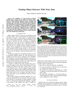 Training Object Detectors With Noisy Data