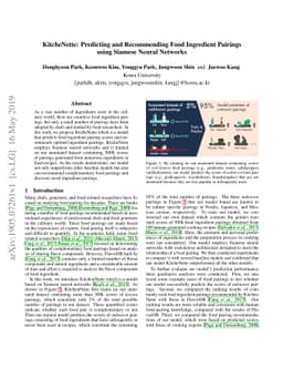 KitcheNette: Predicting and Recommending Food Ingredient Pairings using
  Siamese Neural Networks