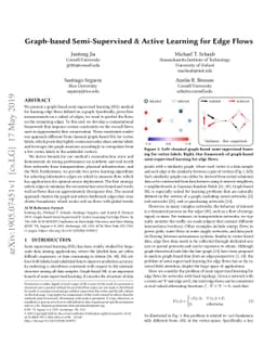 Graph-based Semi-Supervised & Active Learning for Edge Flows
